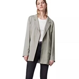 ALLSAINTS Alva Blazer Pistachio Green Oversized Relaxed Fit Jacket UK10 US6